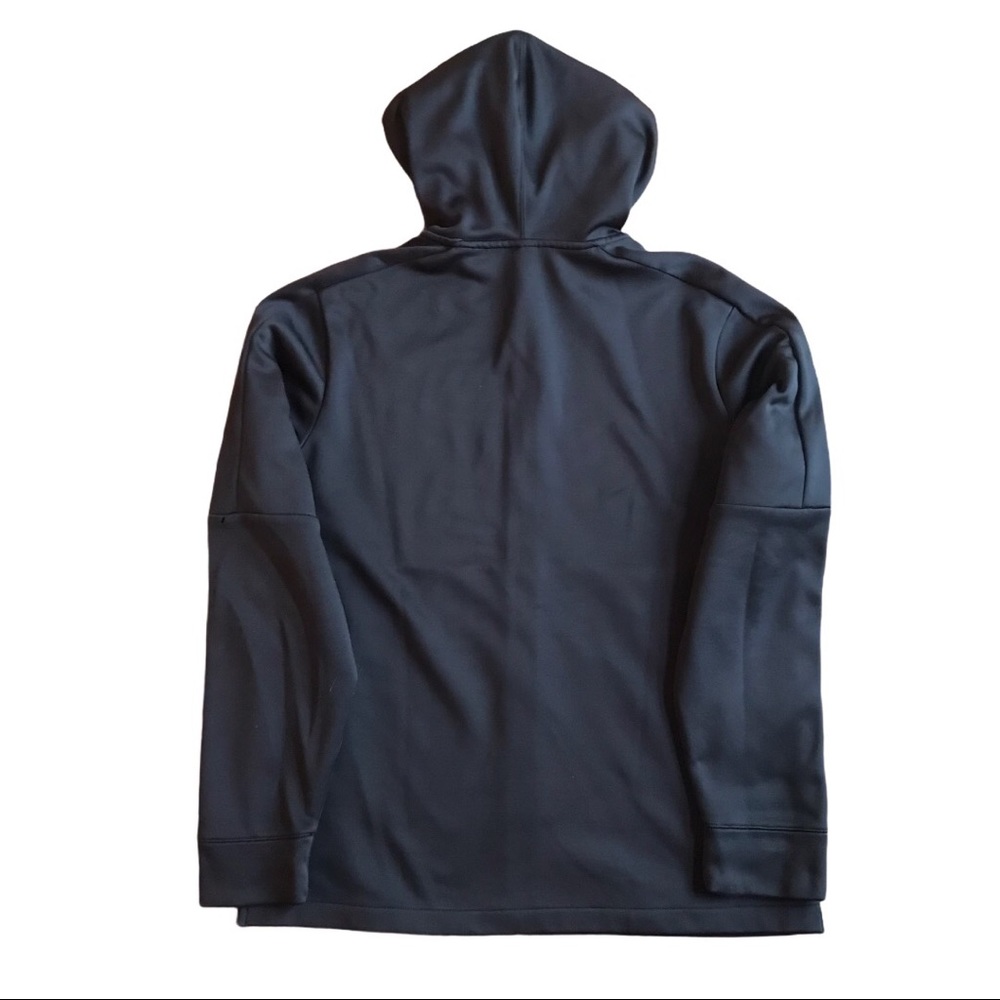 Reebok Sweatshirt Full Zip Black Hoodie Men’s Med - Picture 10 of 13